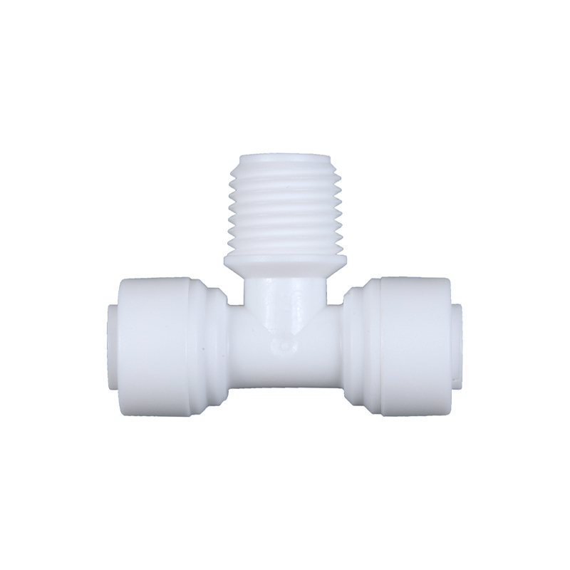 ST006A  正T型三通接头 管径1/4*螺纹1/4*管径1/4