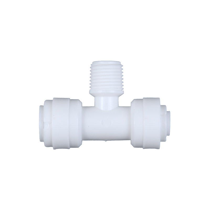ST006F    正T型三通接头 管径3/8*外螺纹1/4*管径1/4